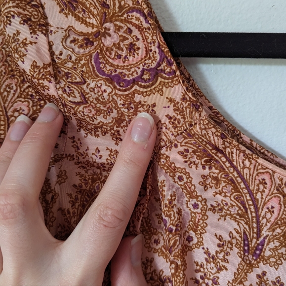 Vintage 1950s Jerry Gilden summer paisley dress - Picture 3 of 8